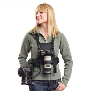 恒名 单反相机双机背带 适用于佳能 尼康 索尼微单 肩带背心腰挂