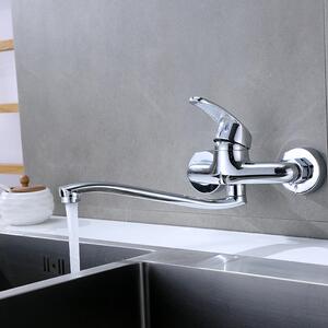 入墙式铜冷热吉事多厨房水龙头拖把池双孔暗装洗衣池菜盆龙头)