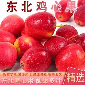 东北鸡心果5斤小苹果海棠果沙果红果特产小苹果孕妇新鲜红铃铛果3