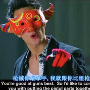 阿祖面具全脸男树脂男孩万圣节恐怖装扮影视道具新警察故事