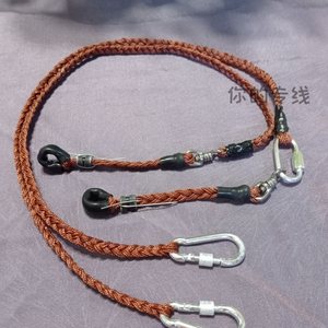 鸡媒脚绳栓脚绳地桩训练用溜鸡脚绳