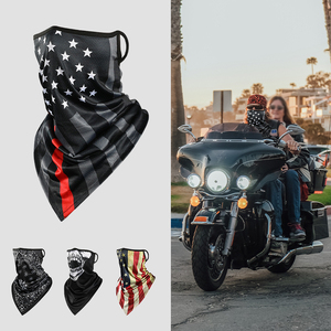 哈雷面巾冰丝魔术头巾骑行钓鱼登山头巾挂耳冷感透气速干三角巾