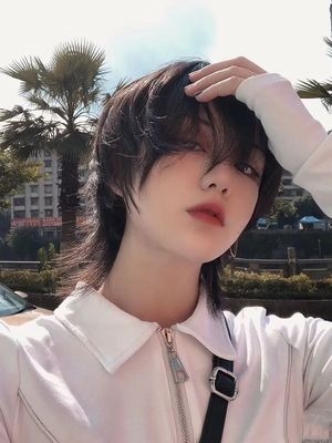 日系鲻鱼头短发头饰女显脸小网红气质发型韩版t帅气假发套男女通