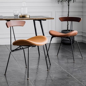 复古铁艺餐椅北欧家用设计师靠背洽谈椅loft工业风创意休闲蚂蚁椅