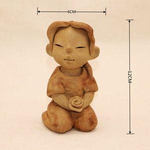 小泥人陶艺摆件人物手工