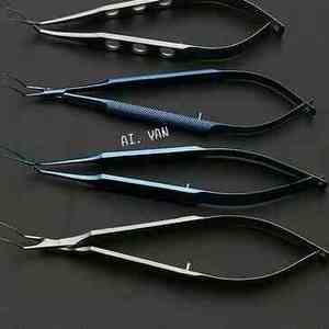 钛合金不锈钢撕囊镊显微器械 眼科器械 哈夫式撕囊镊 显微撕囊镊