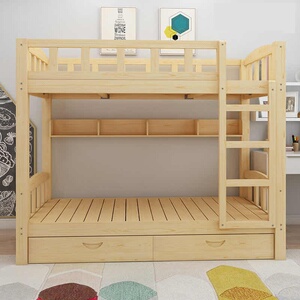 上下床大人2米上下床成人双人床高低床双层床子母床实木儿童公主