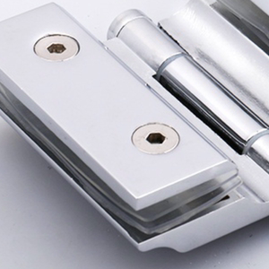 合页度柜门亮光180双边浴室夹玻璃角度玻璃铰链无淋浴房外开门w