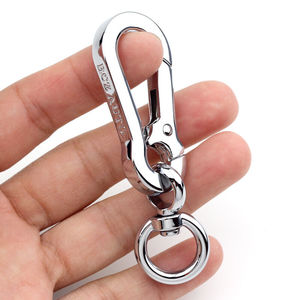 标车族定制汽车金属锌铜合金钥匙挂钩男士水手钩银色