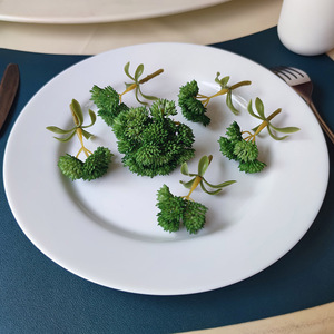 084人付款淘宝三色堇厅点缀兰花仿真花冷菜刺身菜品盘饰意境小摆件摆