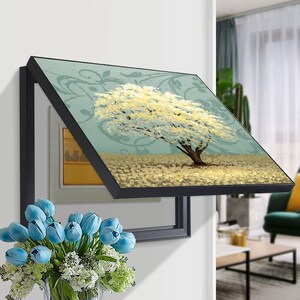 多媒体集线箱装饰画配电箱盖板画总闸开关家用电表箱遮盖新房挂画