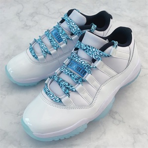 适配aj11 retro low gs legend blue传奇蓝腰果花渐变泼墨鞋带