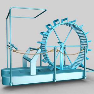 尼巨出售网红脚踏船水上步行船景区公园室外观光亲子水车踩碰碰船