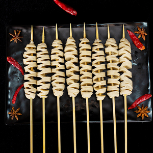 烧烤冷冻面筋串纯手工商用小吃炸串半成品面筋胚厂家直销70g