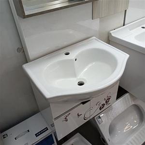 包邮60公分一体陶瓷盆柜盆洗脸盆洗手盆洗面盆心形盆桃心盆中边盆