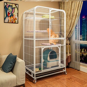 猫别墅豪华大型超大猫笼子家用猫空笼室内大号二三层猫舍自由空间
