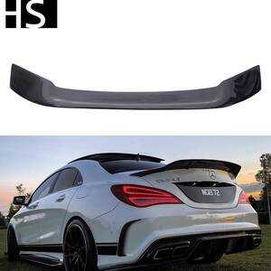 适用于14-20年奔驰cla w117 改装r款碳纤维尾翼扰流板