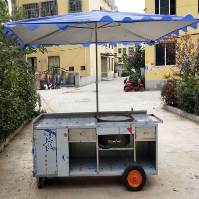 商f用 鸡蛋灌饼烤炉设备 油酥饼烤炉 定做美食餐车小吃车