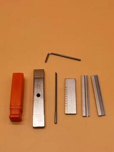ab卡巴钥匙工具 单排钥匙模 手动锁芯锡纸条月牙锁芯防盗门入户门