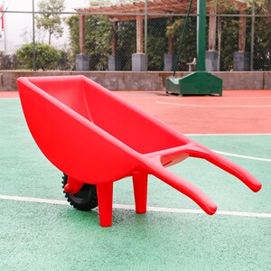 幼儿园独轮车户外活动手具车小孩玩感车翻斗车平衡u车推统训练器l