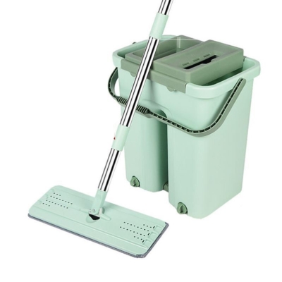 宿舍甩水拖把旋转家用自动单个抹布楼梯长条挤水桶楼梯拖地神器.