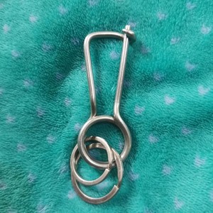 纯手工不锈钢焊条钥匙扣