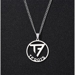 tf家族tfboys标志吊坠钛钢不退色周边四叶草毛衣链学生礼物饰品