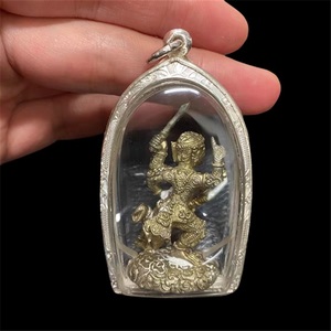 真品版本2549泰国佛牌龙婆卡隆哈奴曼一期阿百佳带书