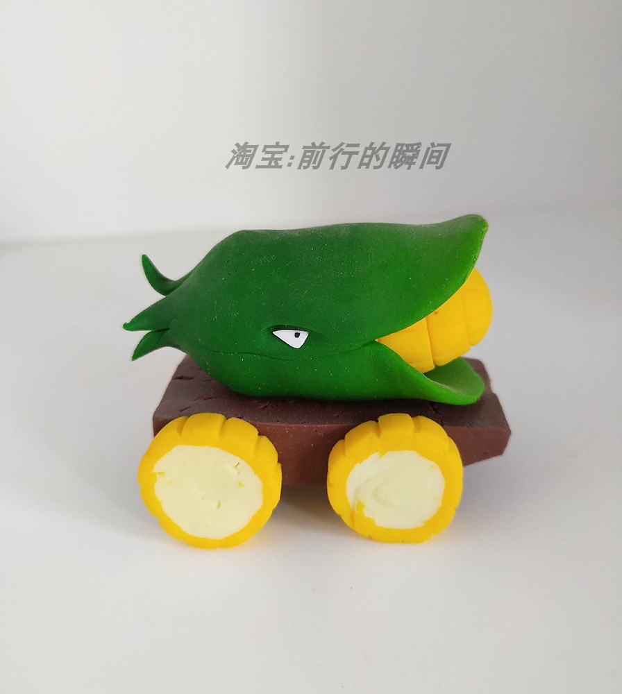 20222022软陶植物大战僵尸泥人g面塑粘土手工作y业摆件民间特色a.