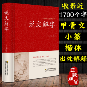 【精装正版】说文解字 中国传统文化经典荟萃许慎著语言文字图解古代汉语字典详解部首段玉裁注咬文嚼字完整版画说汉字的故事书籍