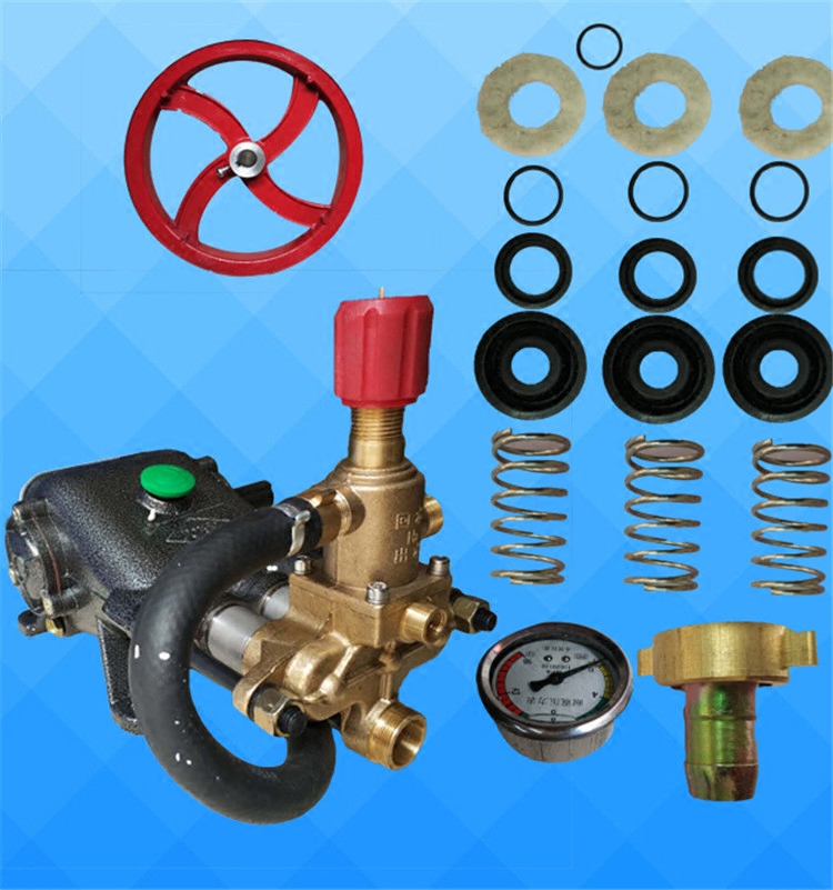 22力f锋80型泵头55型58型全铜商用高压洗车机配件清洗机机头总成