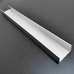 2022u型铝槽包边扣条52*10*1内槽50mm玻璃固定z卡槽凵形铝槽铝合