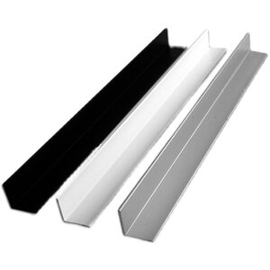 条型材铝合金角h铁铝边黑色白色10x10x1包型条l三角条角铝条直角