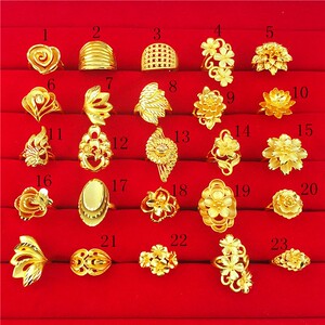 香港免税黄金18k戒指永不掉色活口调节999金女士结婚黄金戒指饰品