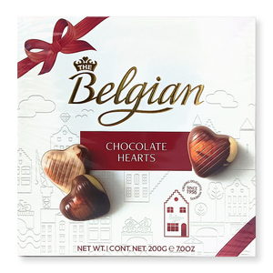比利时进口贝壳爱心牛奶黑巧克力礼盒年货情人送礼