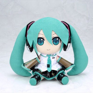 欧洲进口代初音未来手办gift毛绒玩具布偶娃娃t日版