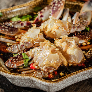 潮汕生腌 韩式 泰式蟹块即食醉蟹腌制梭子蟹炝螃蟹生呛醉蟹酱母蟹