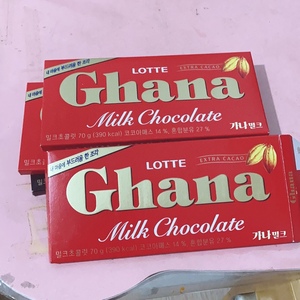 chana巧克力大板块散装网红乐天ghana加纳黑巧脆片羽生结弦同款