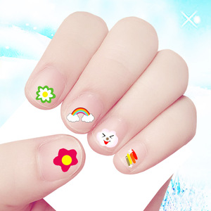 儿童可爱指甲贴宝宝卡通指甲贴纸防水美甲贴花r小孩手指贴画奖励
