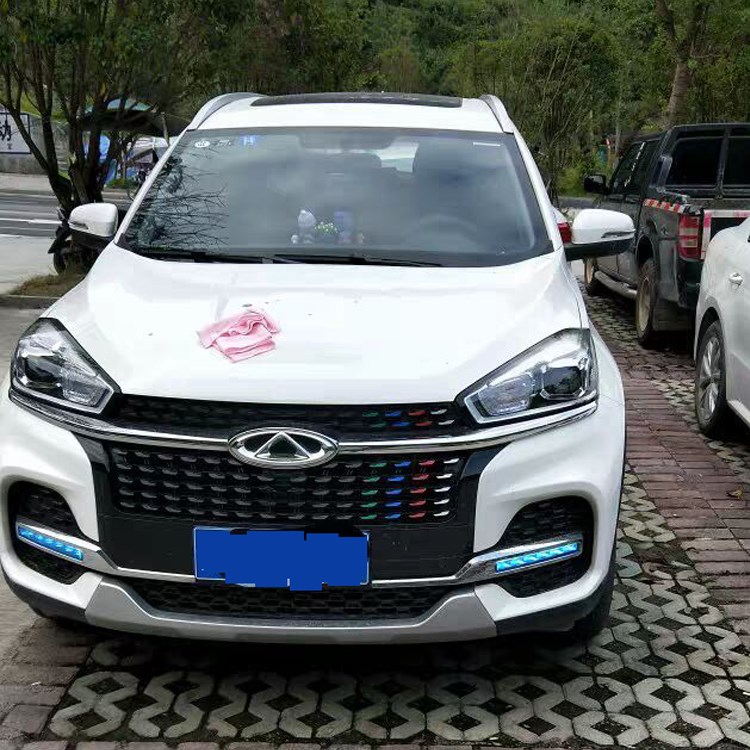 18-19款奇瑞瑞虎8日行灯膜改色贴膜专车专用前雾灯个性改装变色膜