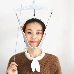 床架颈椎牵引器吊带头套帆布拉长头颈矫正器加厚f脖拖辅助悬式全