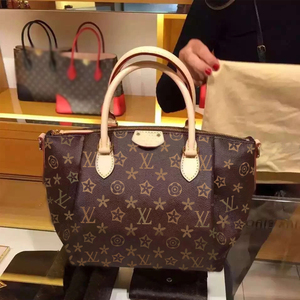 000人付款淘宝正品lvΖ官方旗舰店牛皮大包女包包老花抽带水桶包单肩