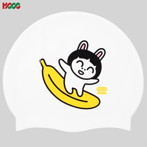 卡通专业游款g韩国可儿童男女防水装备硅胶游泳泳帽中大戴