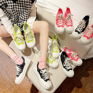 帆布鞋女大学生夏季