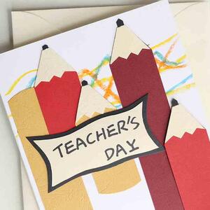 手写铅笔贺卡diy立业创小学生儿童毕中国风76976体感谢生日礼物定