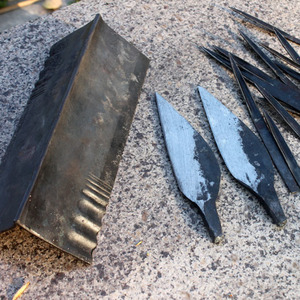 篾刀毛竹刮刀抛光竹片篾匠工具拉刀分细竹匀刀秋叶柳叶刀角刀蔑刀