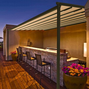 紫叶电动折叠雨棚户外停车棚阳光房别墅家用铝合金伸缩天幕遮阳棚