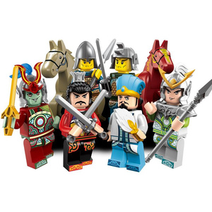 启蒙集集趣三国英雄积木人仔拼装人物模型儿童拼装抽抽乐礼物玩具