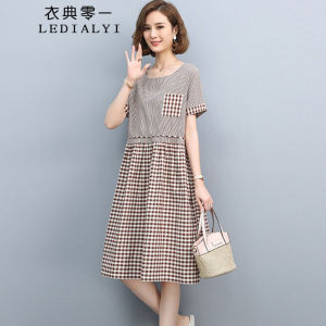 衣典零一2022夏装新款夏季女装时尚气质休闲宽松遮肚子显瘦中年妈