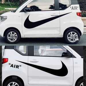 五菱宏光mini ev奔奔estar车身贴耐克汽车拉花迷你改装饰车贴画